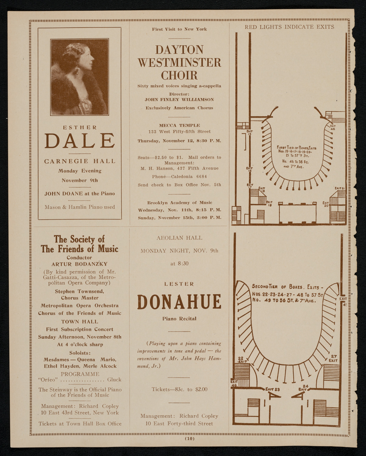 New York Philharmonic, November 6, 1925, program page 10