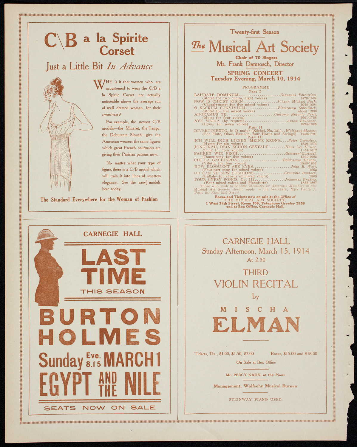 Burton Holmes Travelogue: The Philippines, February 22, 1914, program page 8