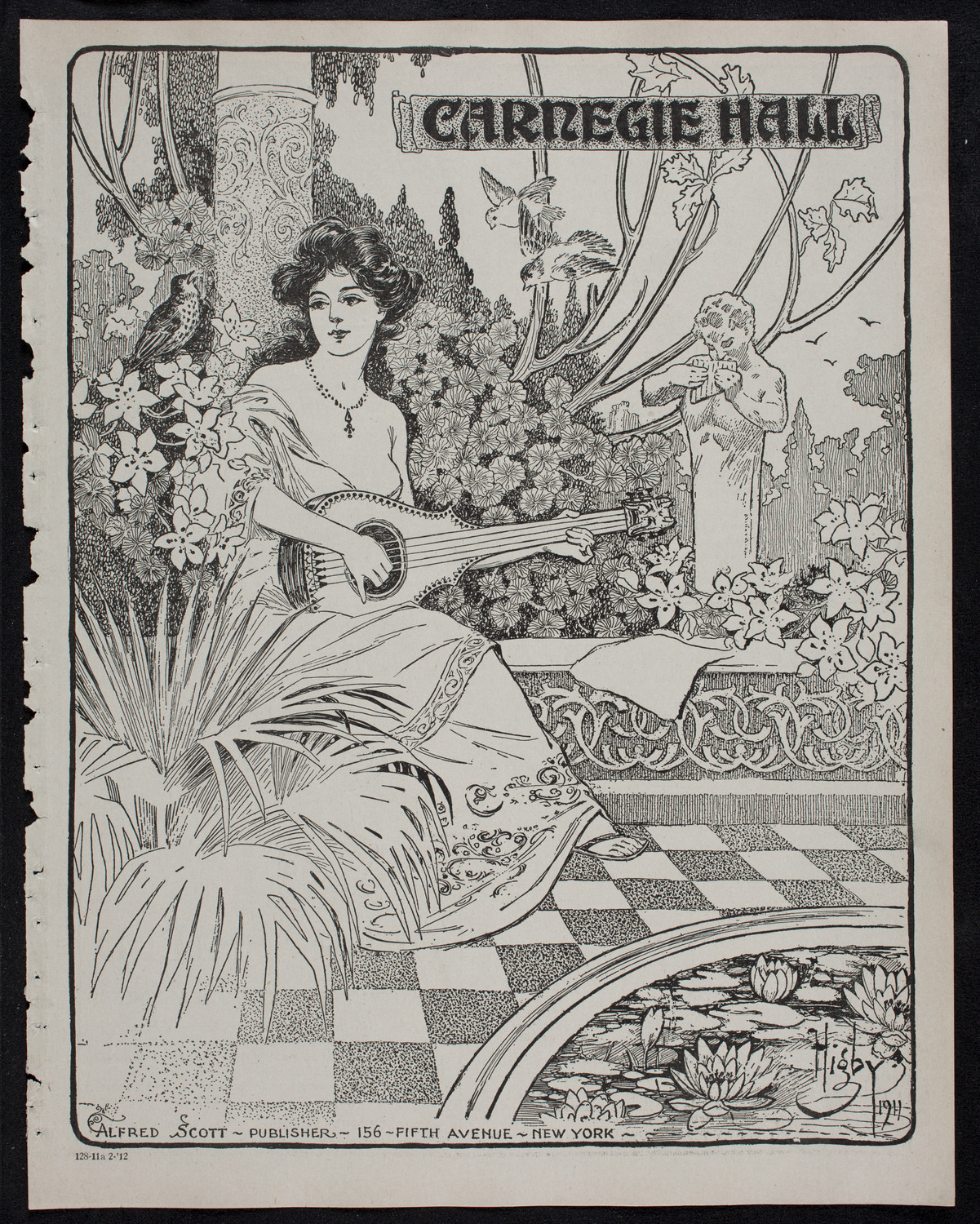 Russian Symphony Society of New York, February 11, 1912, program page 1