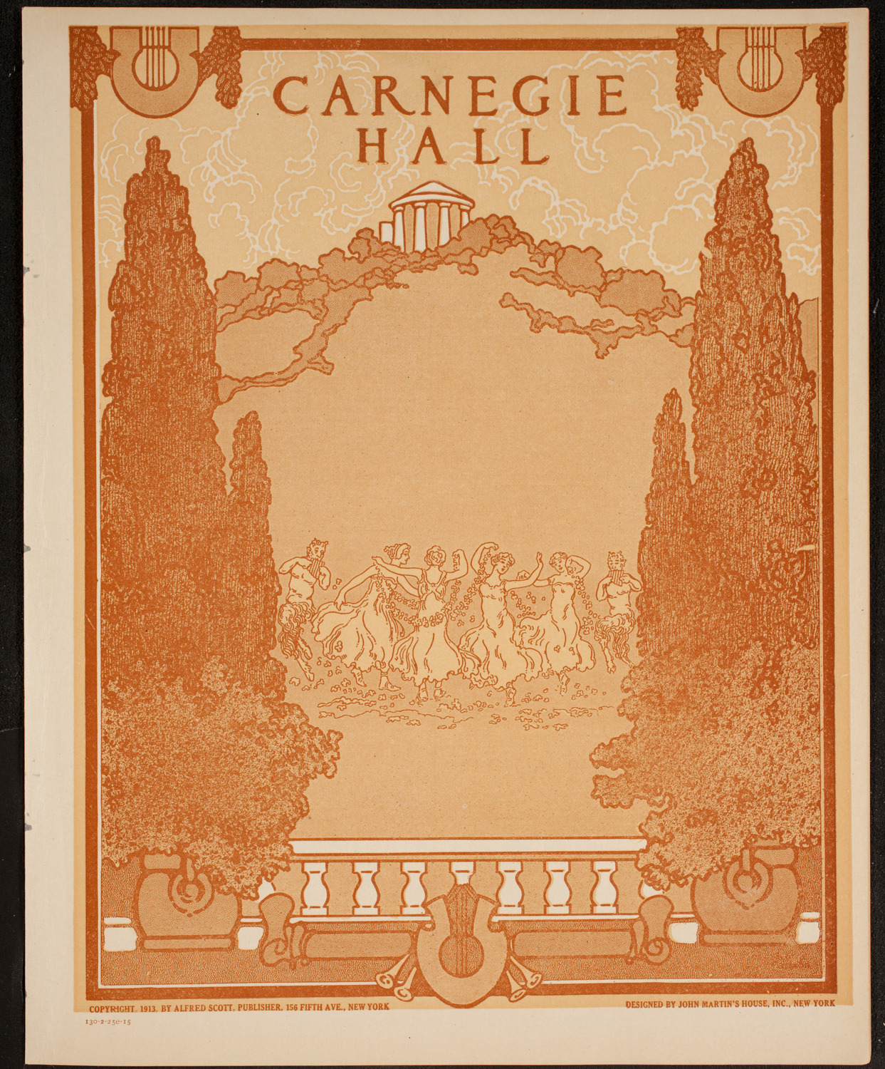 New York Philharmonic, February 25, 1915, program page 1