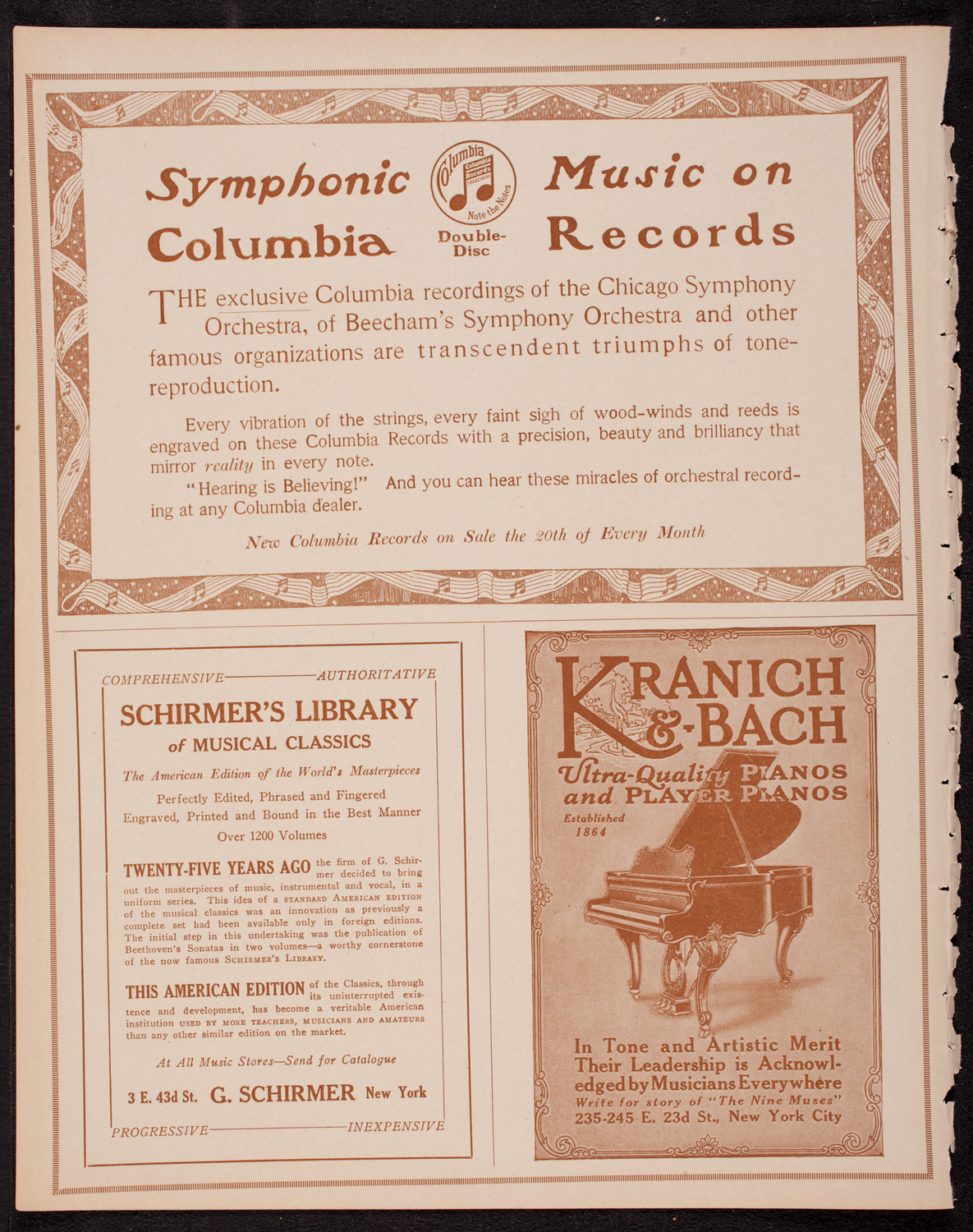 Francis MacMillen, Violin, October 28, 1916, program page 6