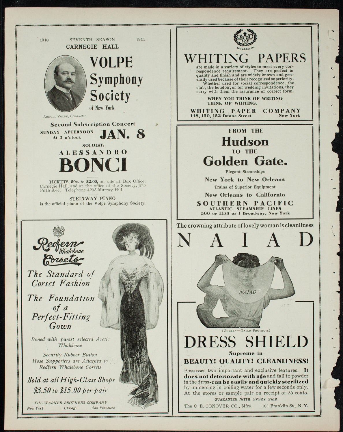 Elmendorf Lecture: Paris, December 11, 1910, program page 2
