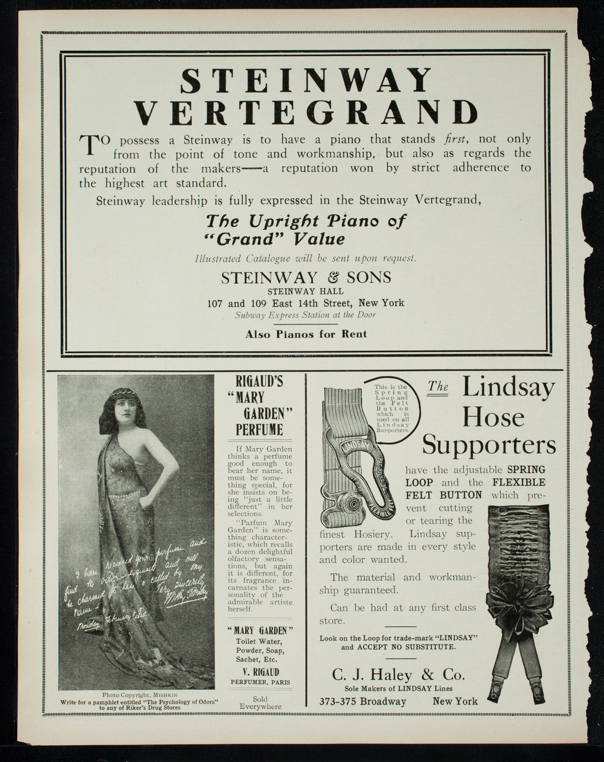 Boston Symphony Orchestra, November 10, 1910, program page 4