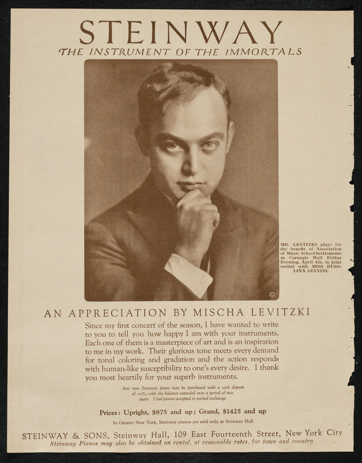 New York City Silver Jubilee Celebration, March 31, 1924, program page 4