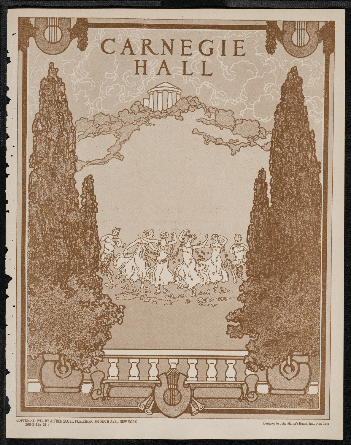 New York Philharmonic, March 13, 1921, program page 1