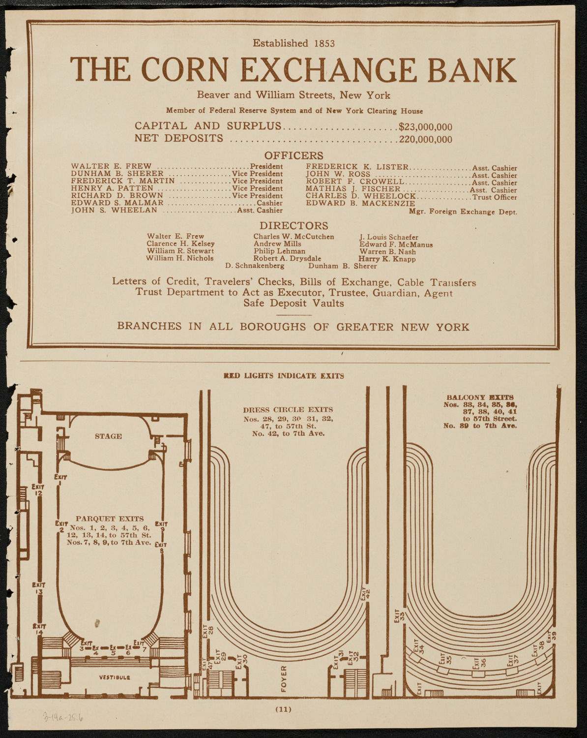 Boston Symphony Orchestra, March 14, 1925, program page 11