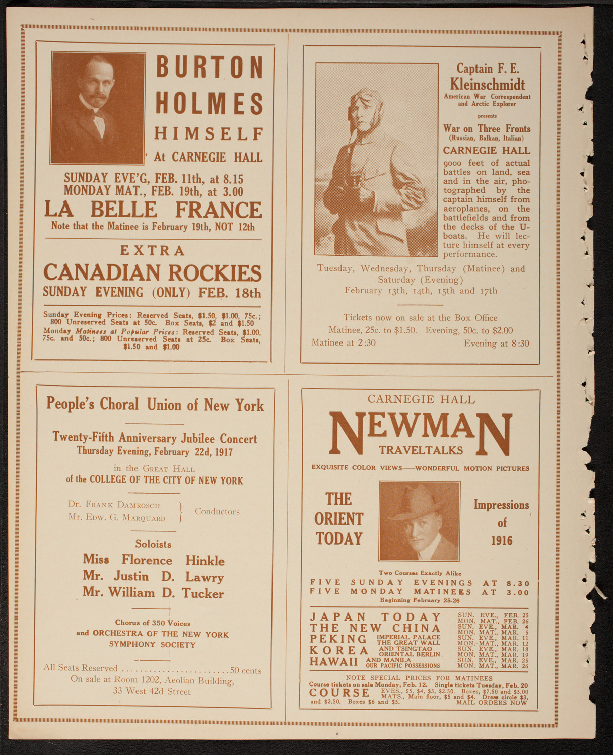 The Civic Forum, February 7, 1917, program page 10