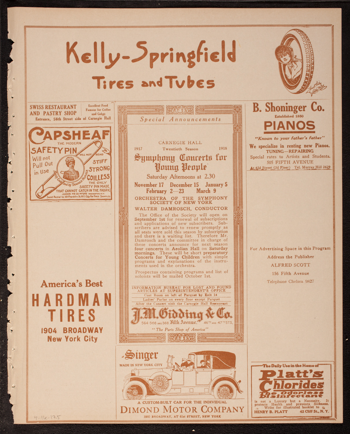 Amy Castles, Soprano, April 11, 1917, program page 9