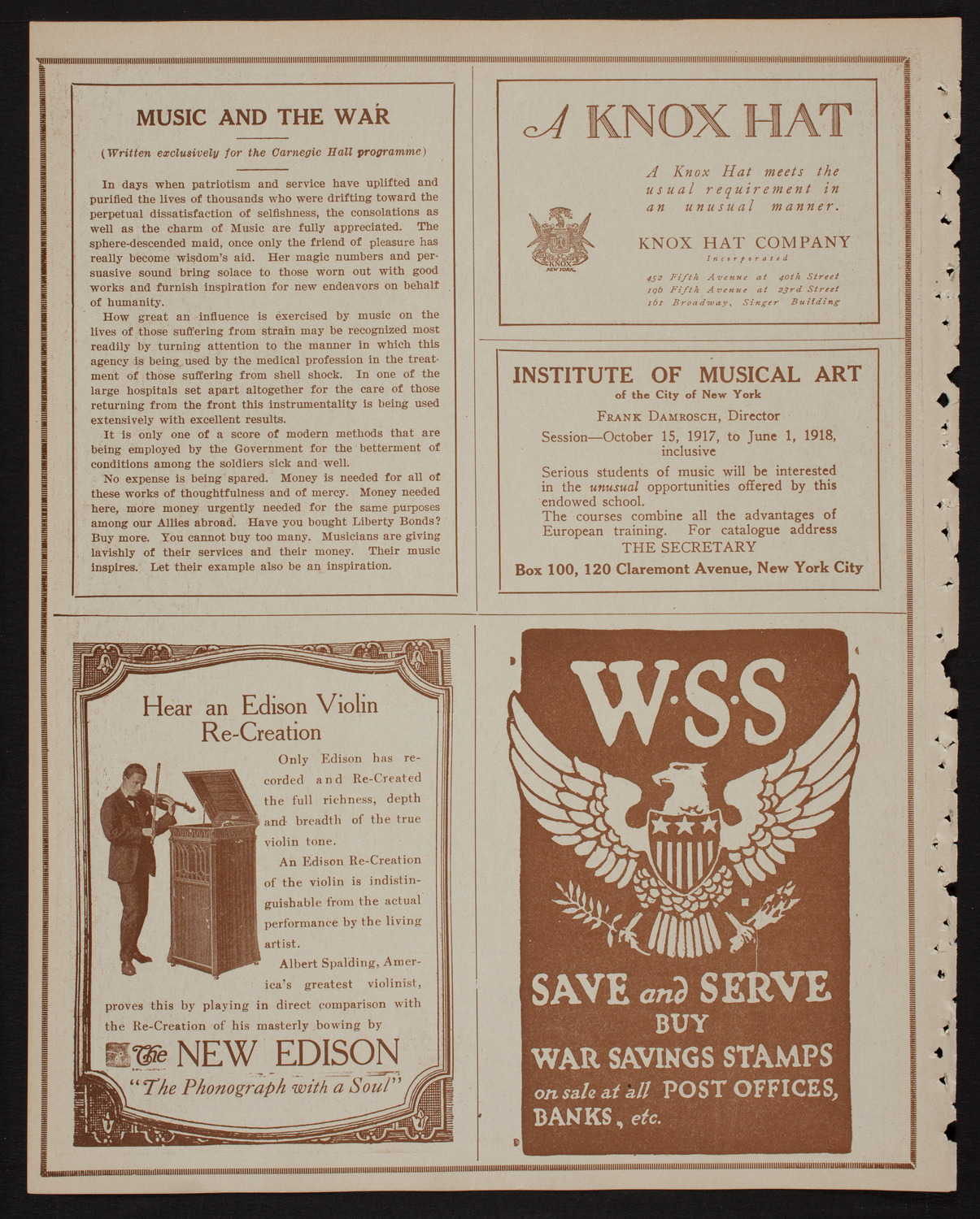 Benefit: Rand School of Social Science, April 6, 1918, program page 2
