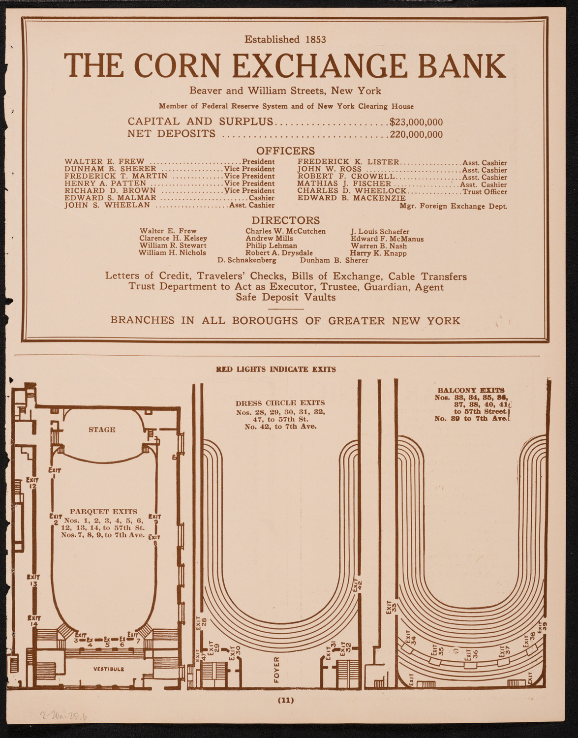 New York Philharmonic, February 20, 1925, program page 11