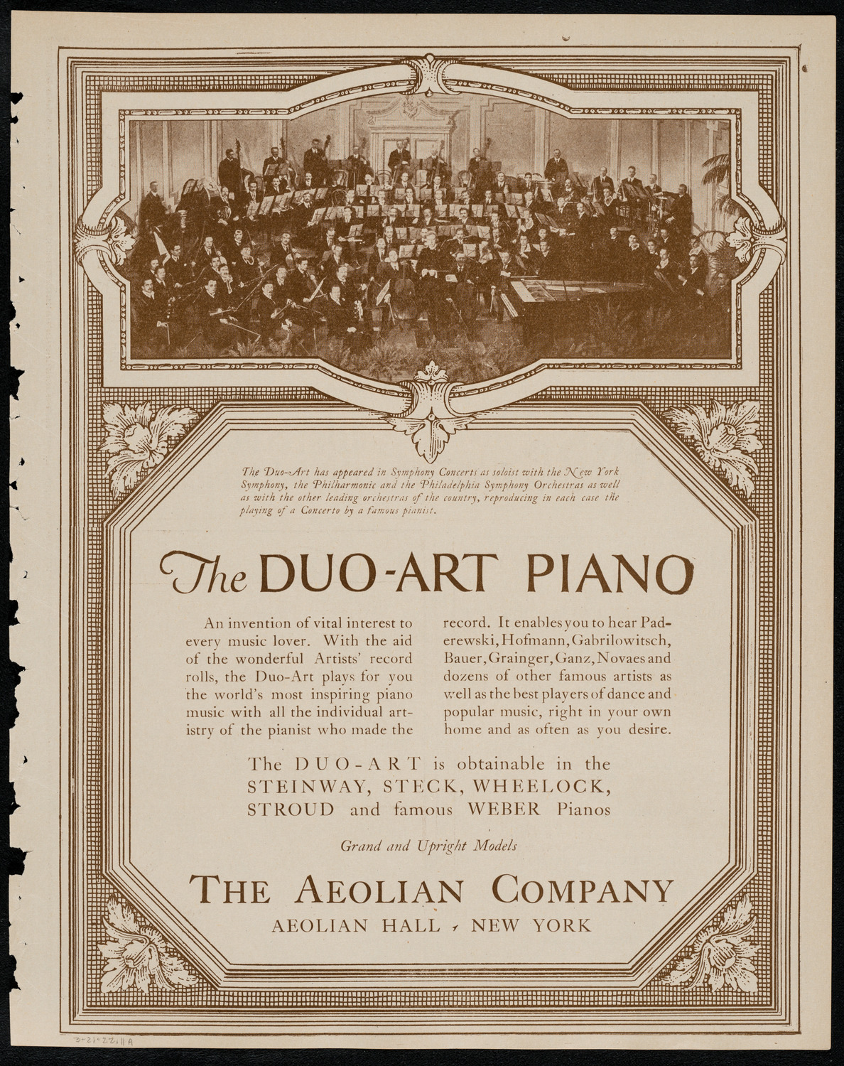 Emma Calvé, Soprano, March 21, 1922, program page 11