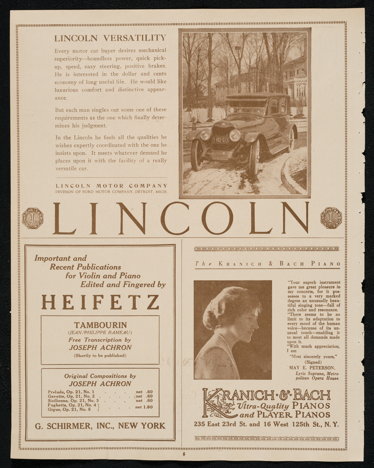 New York Banks' Glee Club, January 9, 1924, program page 6