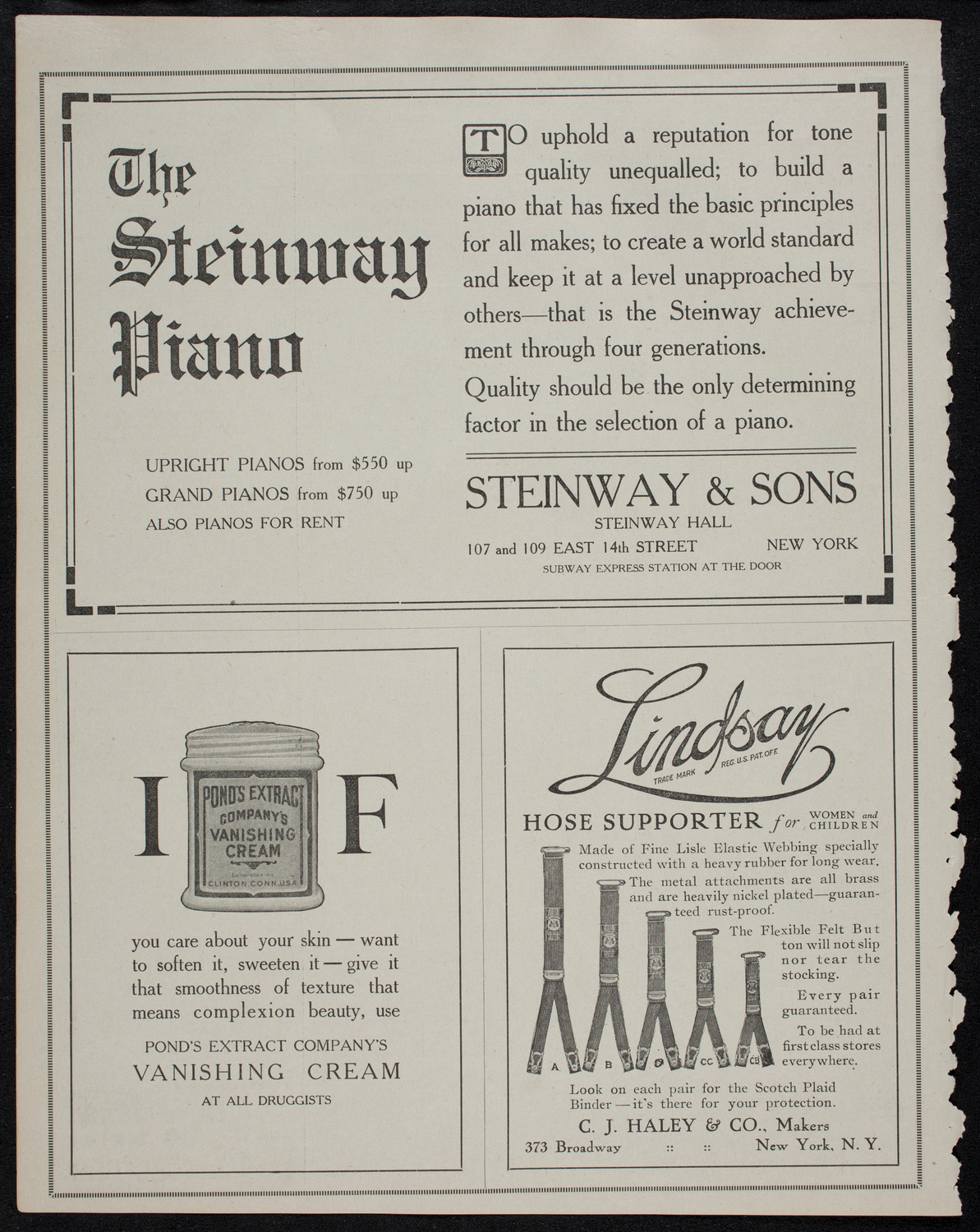 Elmendorf Lecture: The Heart of the Rocky Mountains, October 13, 1912, program page 4