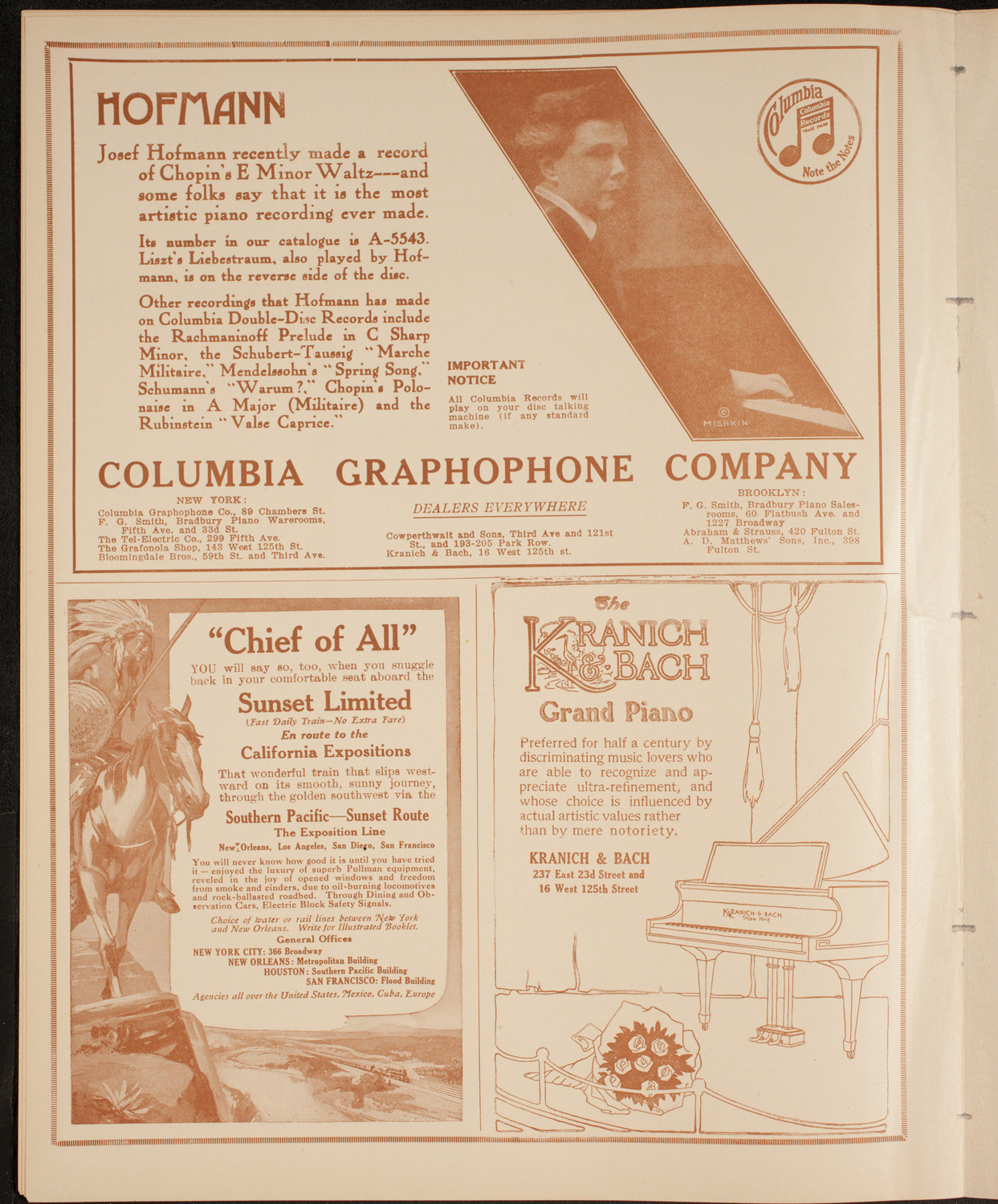 New York Philharmonic, January 28, 1915, program page 6