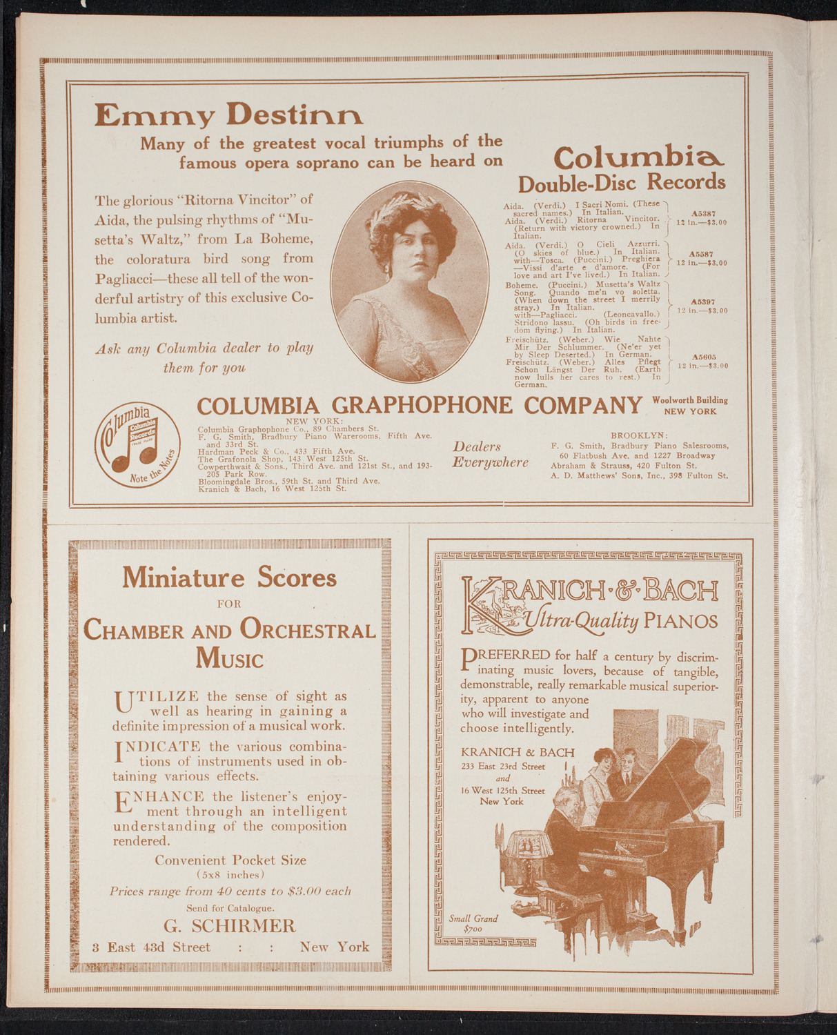 New York Philharmonic, November 18, 1915, program page 6
