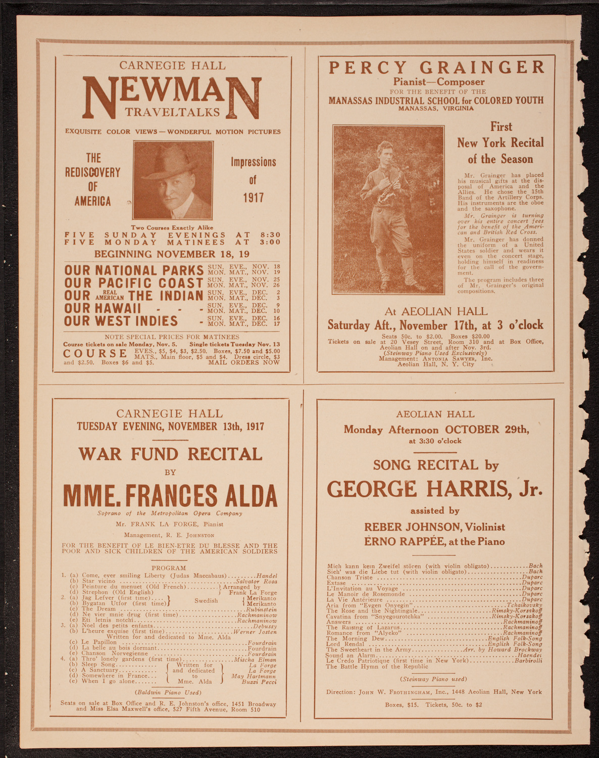 St. Mark's Church: Program of New York's Greatest, October 29, 1917, program page 10