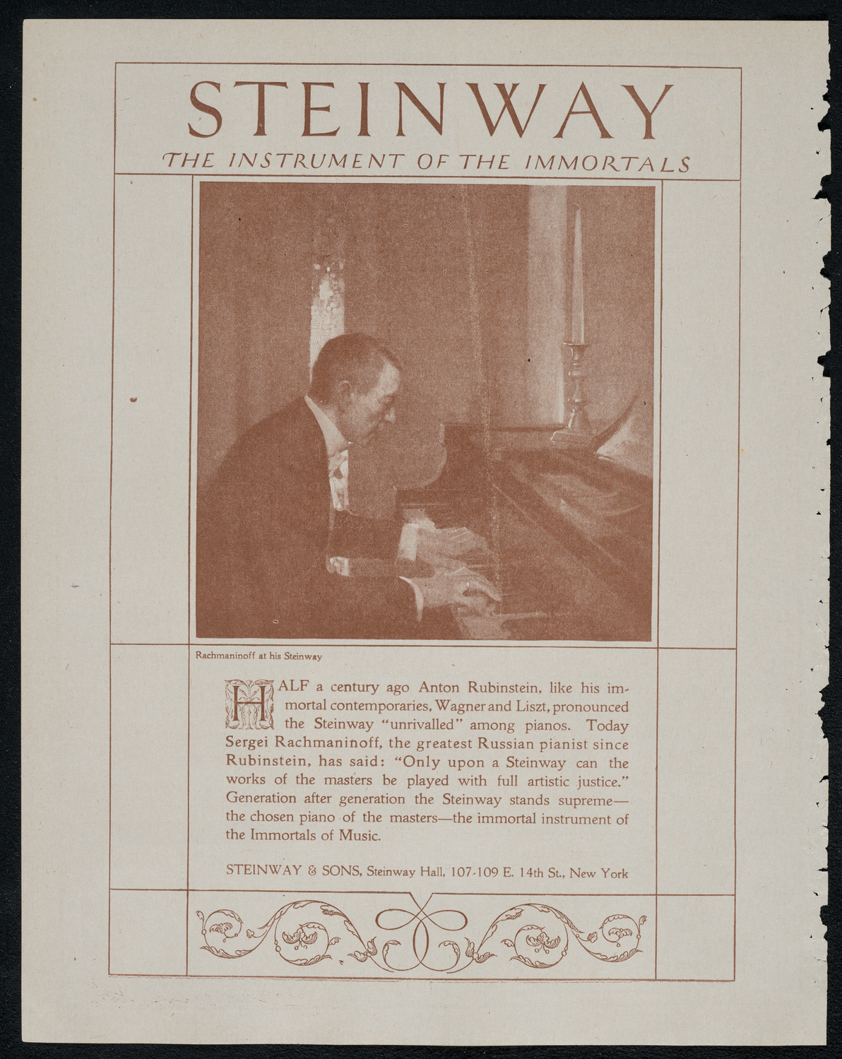 New York Philharmonic, February 13, 1921, program page 4