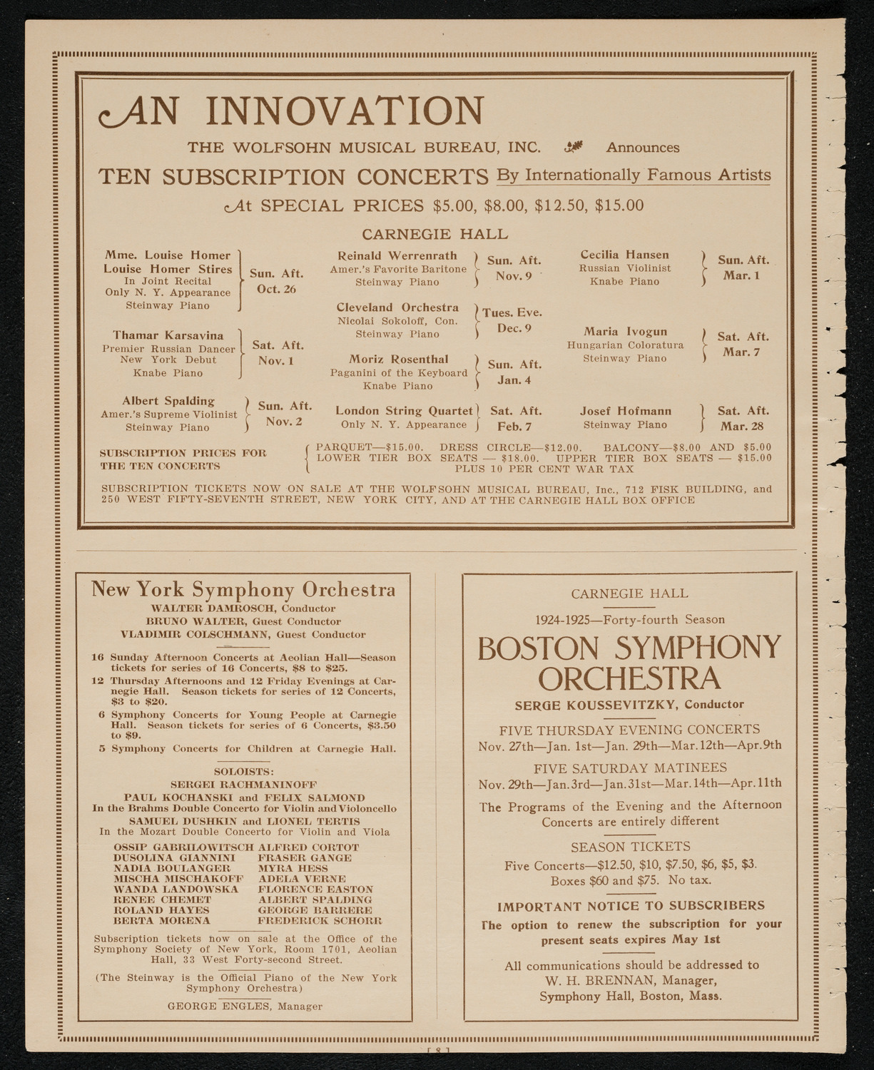 Rhys Morgan, Tenor, October 6, 1924, program page 8