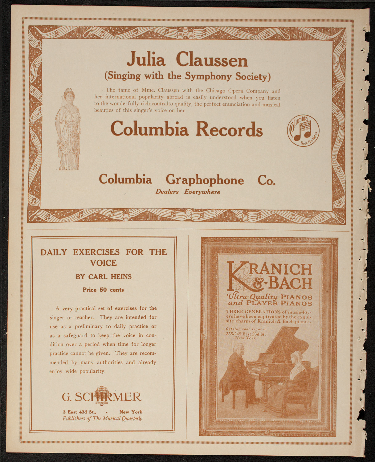 New York Symphony Orchestra, February 24, 1917, program page 6