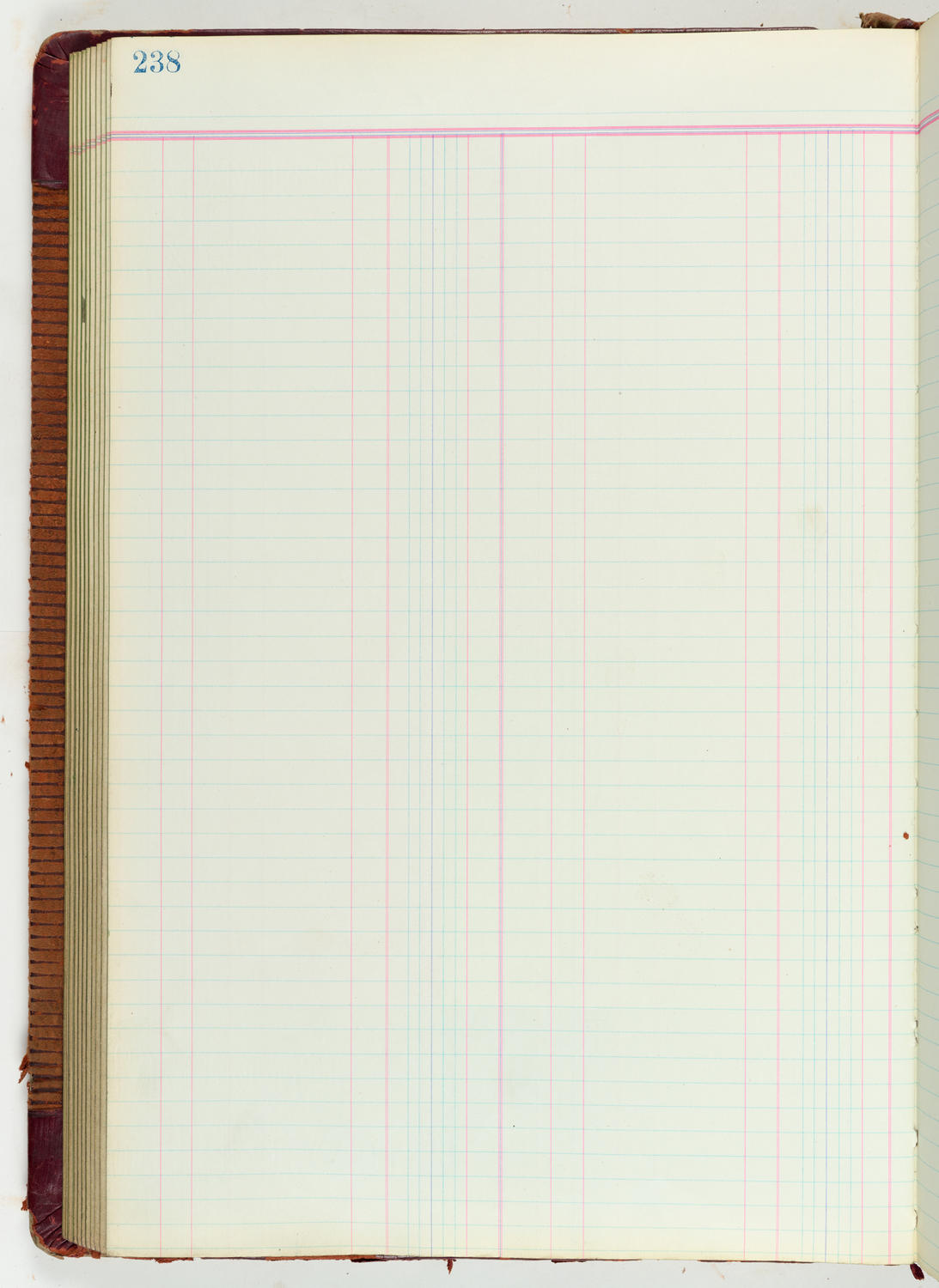 Music Hall Accounting Ledger Journal, volume 6, page 238
