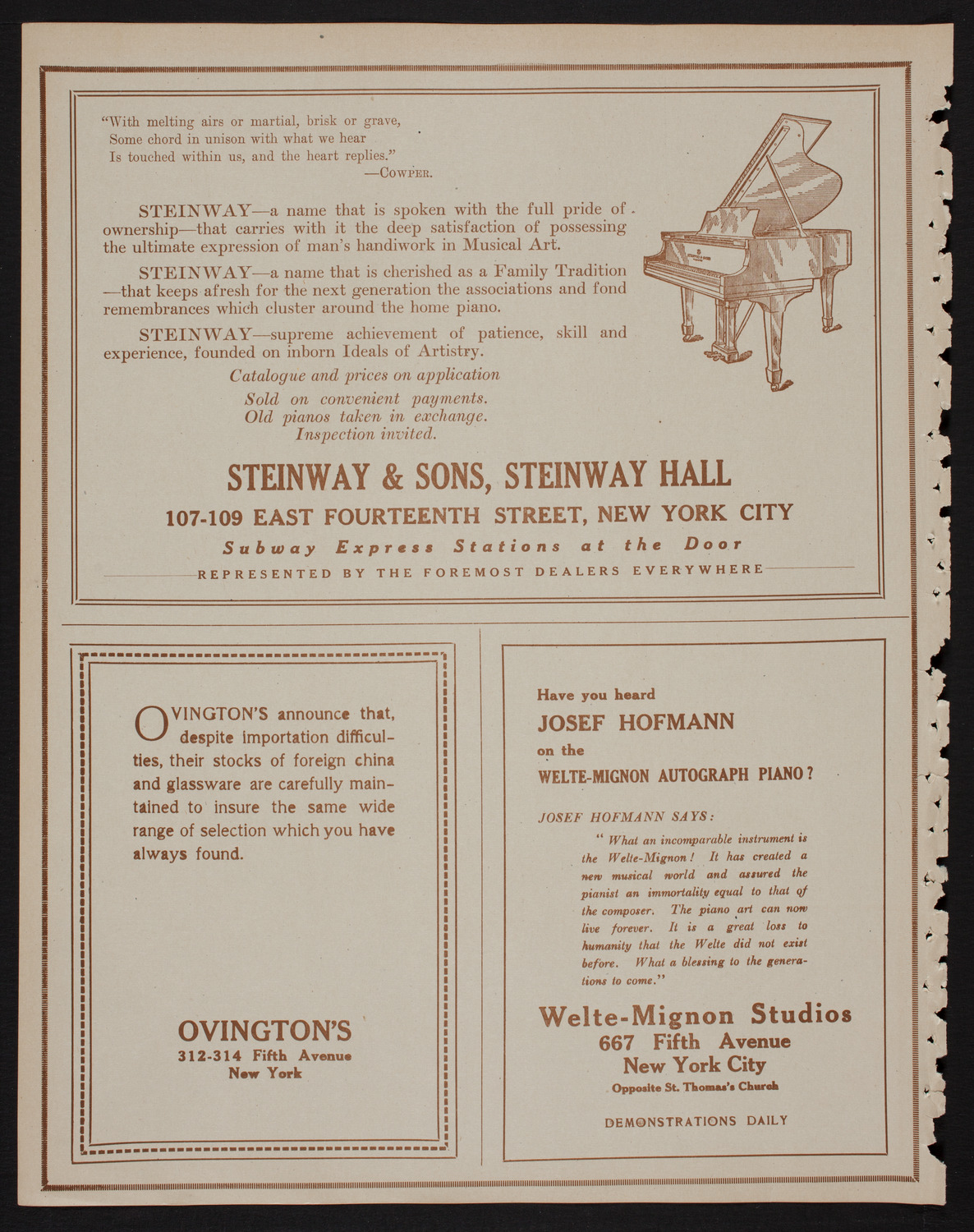 Ossip Gabrilowitsch Orchestral Concert, May 2, 1918, program page 4