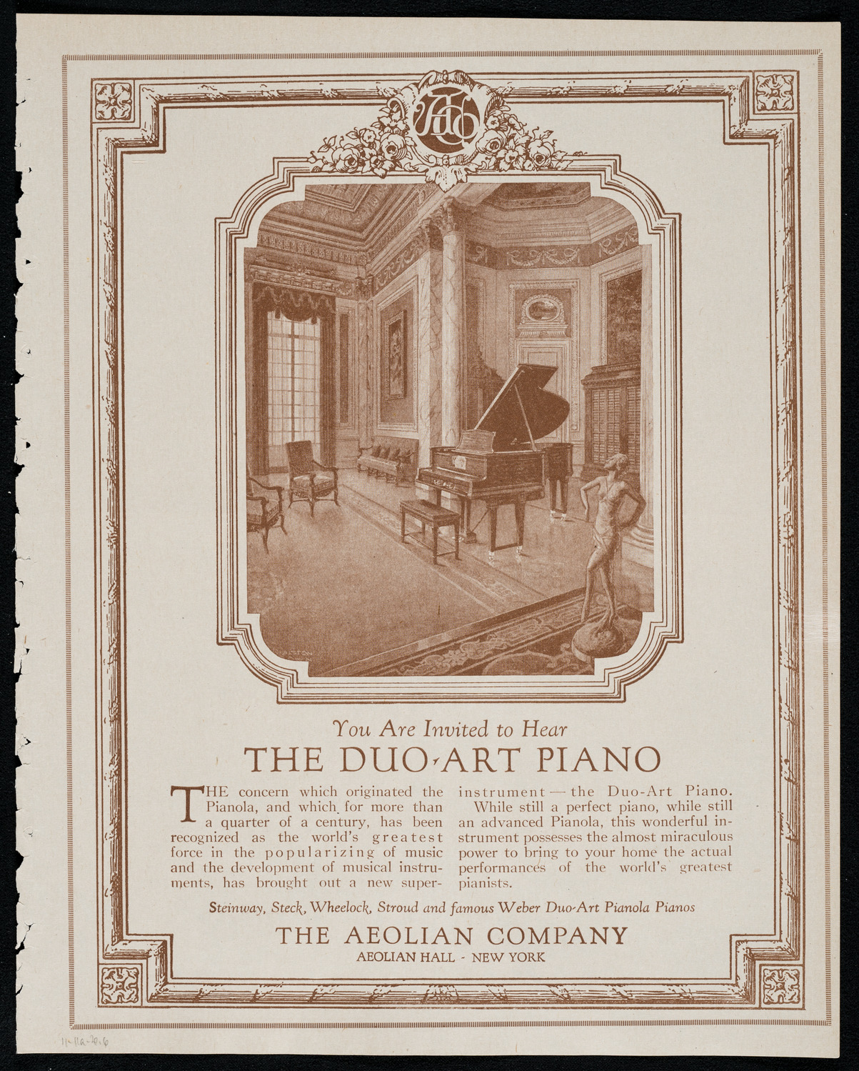New York Symphony Orchestra, November 11, 1920, program page 11