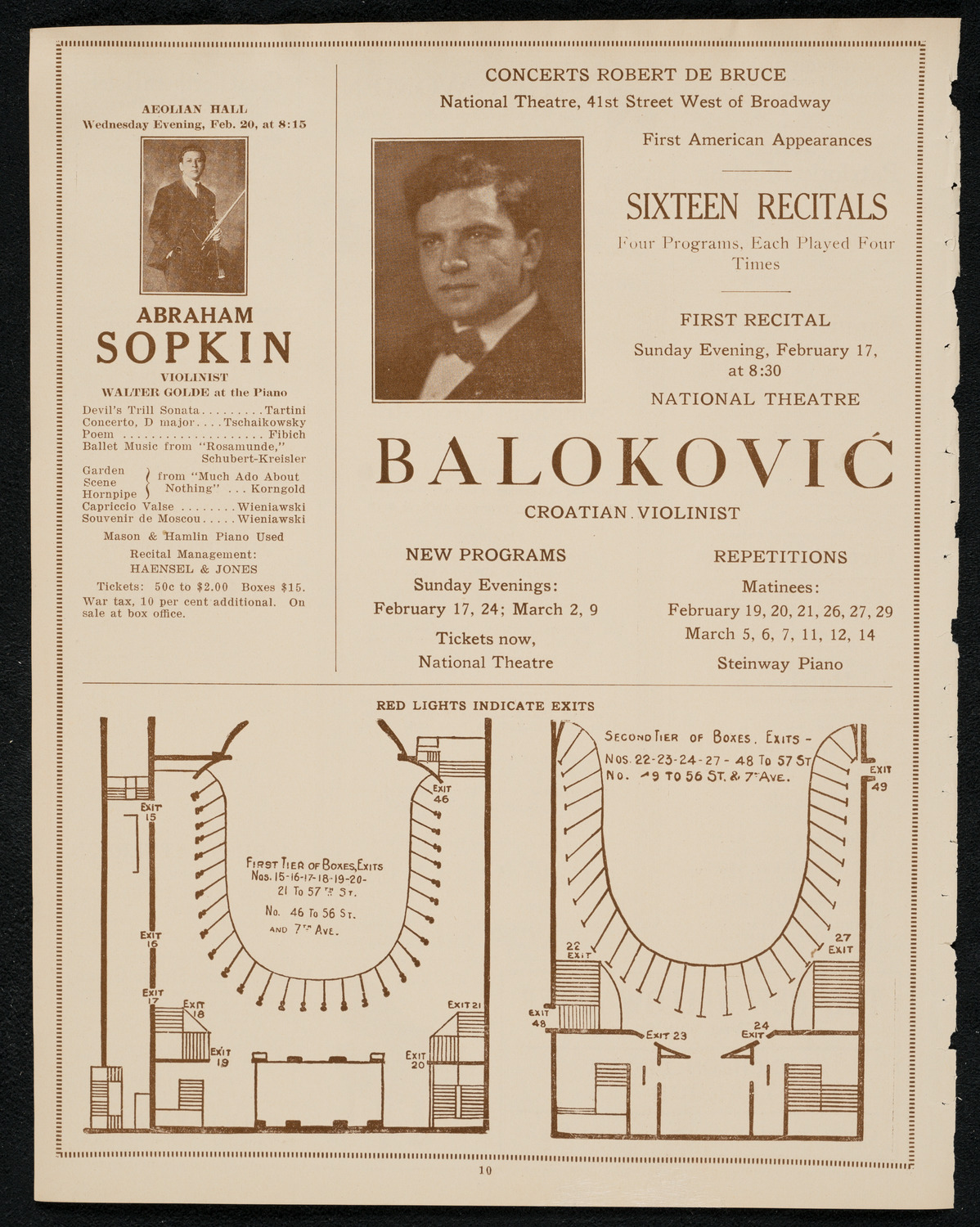 State Symphony Orchestra of New York, February 13, 1924, program page 10