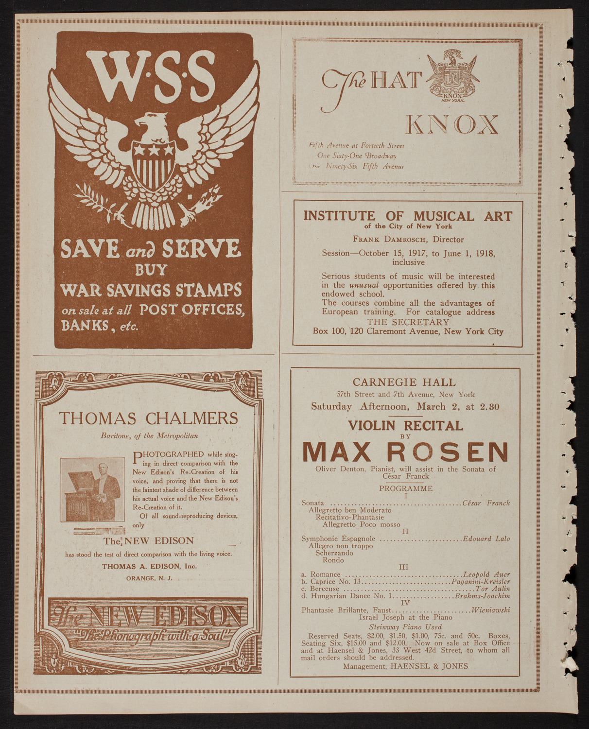 Symphony Concert for Young People, February 23, 1918, program page 2
