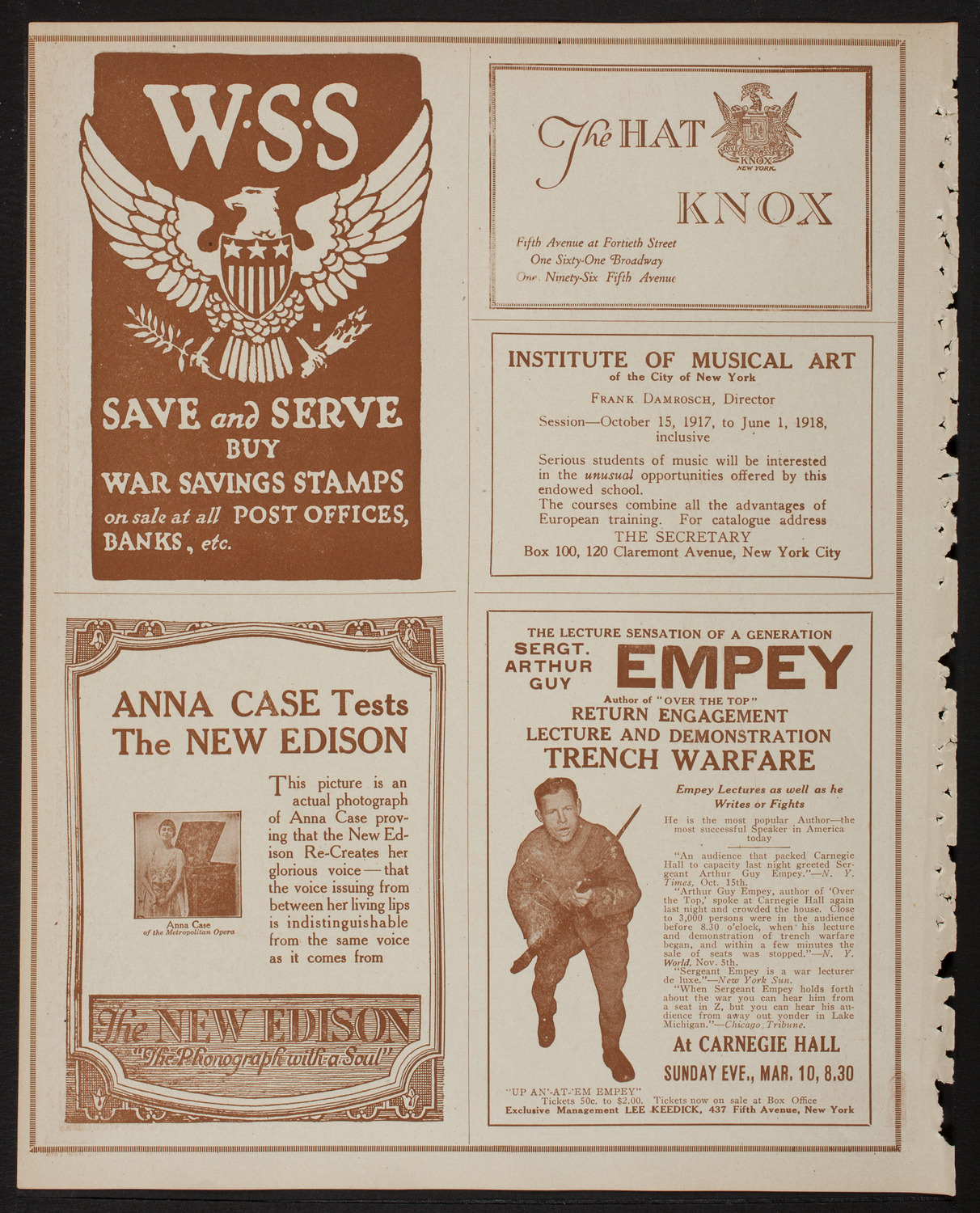 New York Philharmonic, February 24, 1918, program page 2