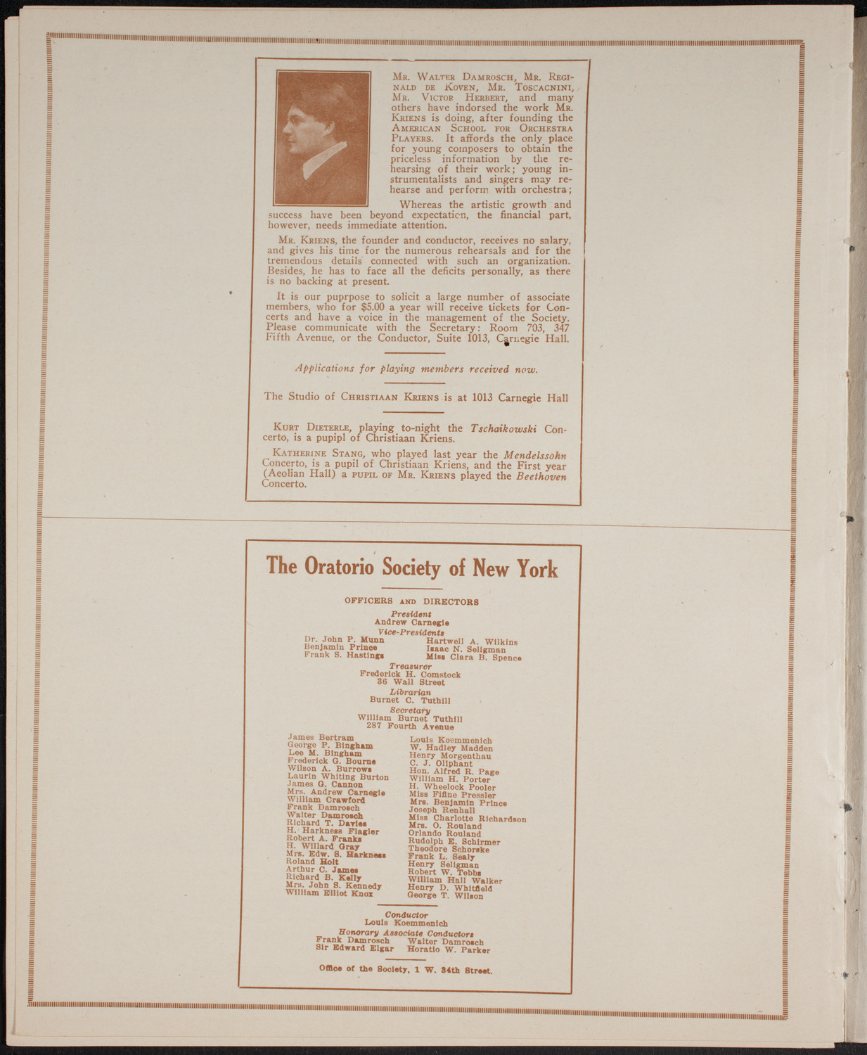 Graduation: College of Dental and Oral Surgery of New York, June 6, 1916, program page 10