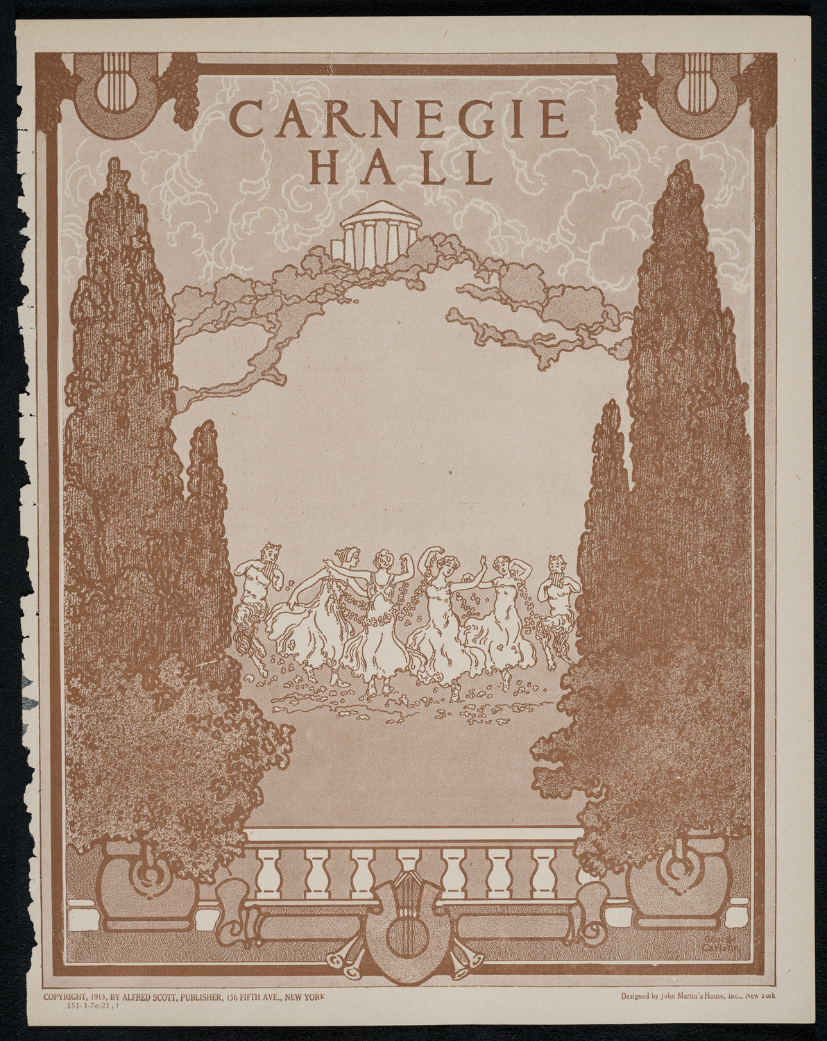 New York Symphony Orchestra, January 7, 1921, program page 1