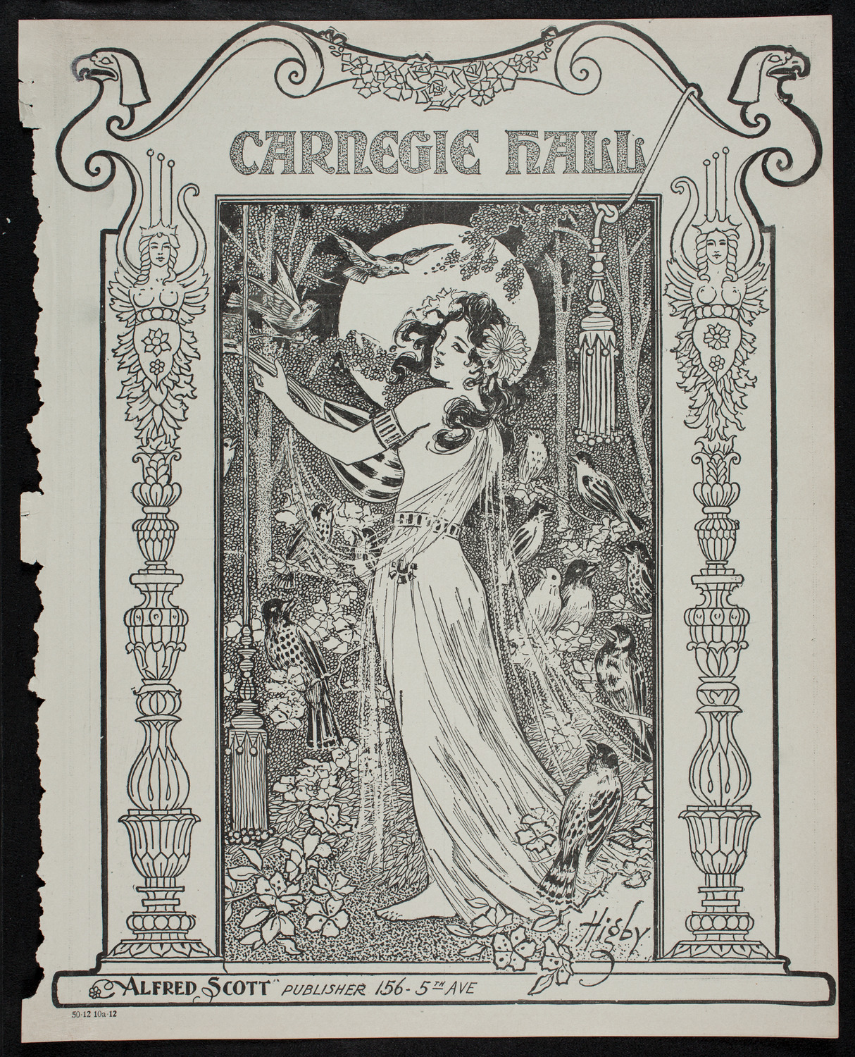 Eugène Ysaÿe, Violin, with the New York Philharmonic, December 10, 1912, program page 1