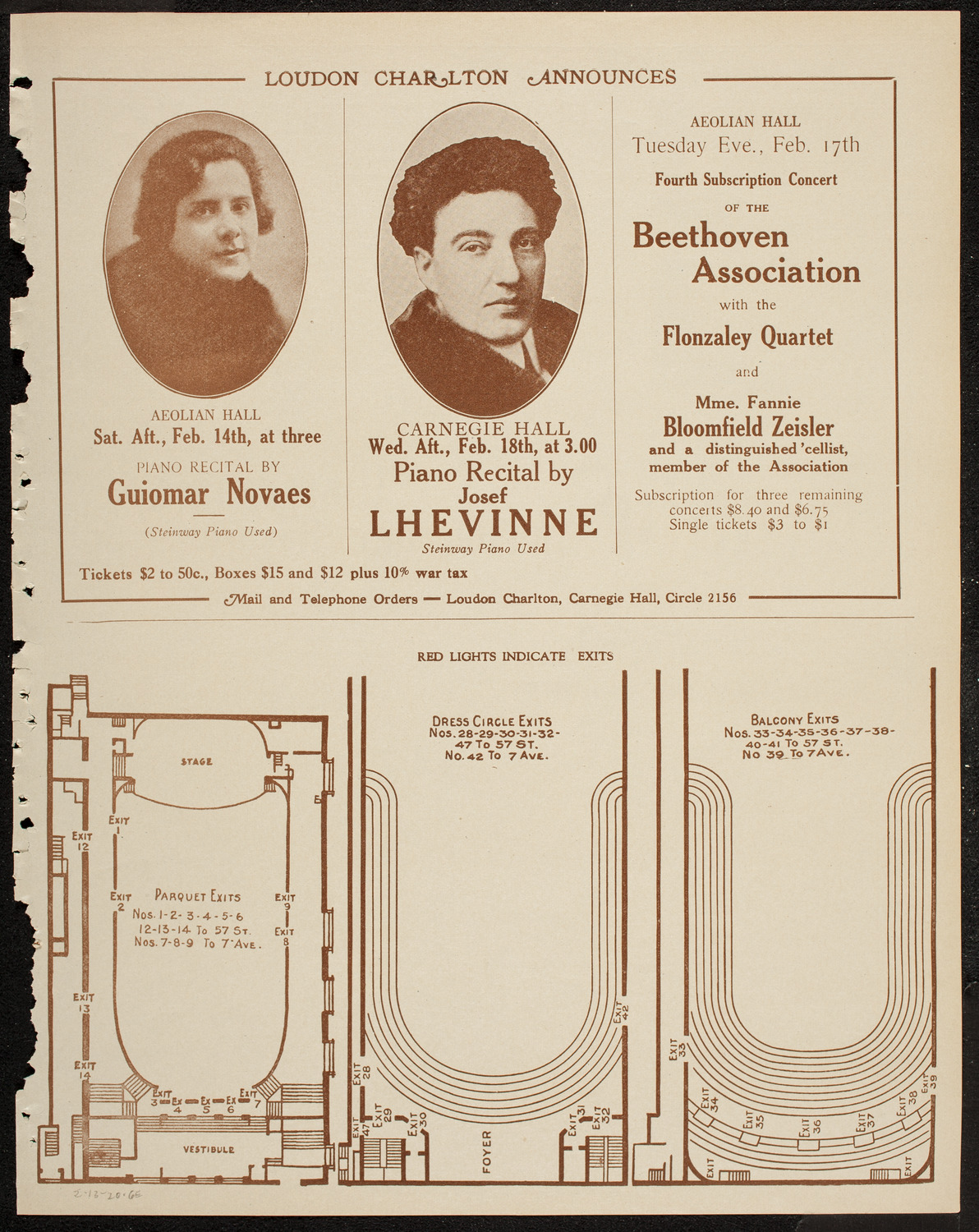 Fannie Bloomfield Zeisler, Piano, with Victor Herbert and His Orchestra, February 13, 1920, program page 11
