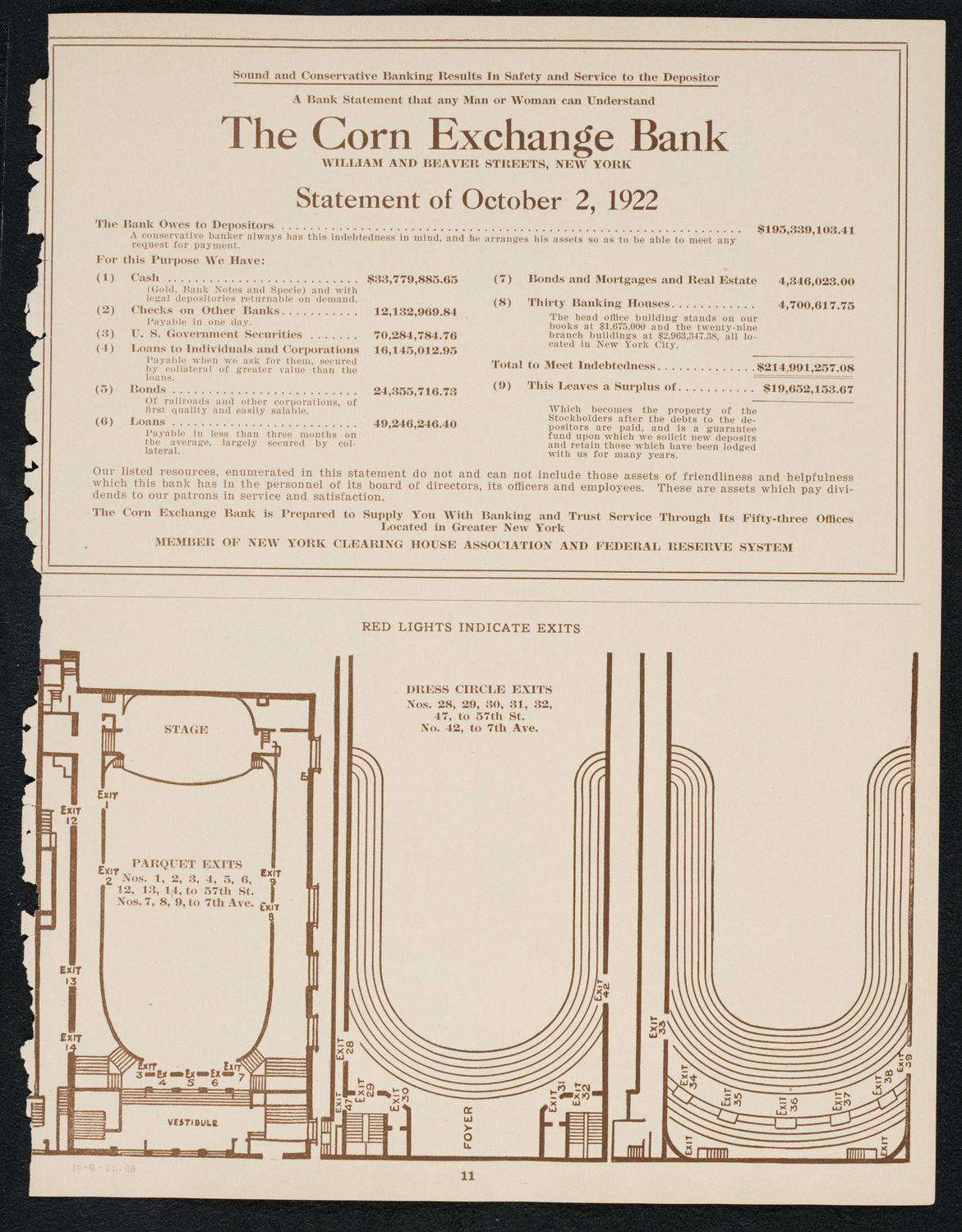 Beniamino Gigli, Tenor, October 8, 1922, program page 11