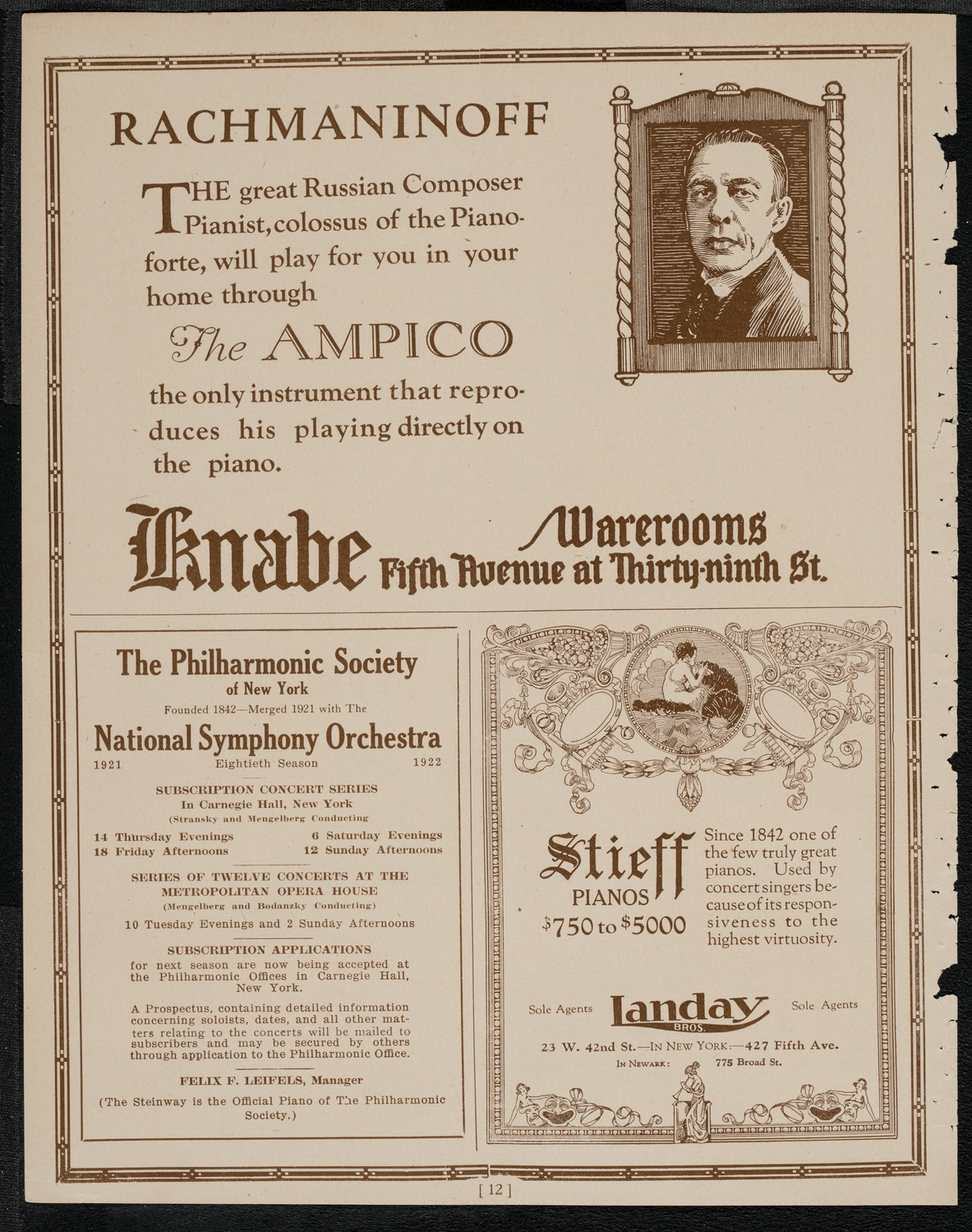 Benefit: Woman's Hospital Alumnae Sick Benefit Fund, April 21, 1921, program page 12