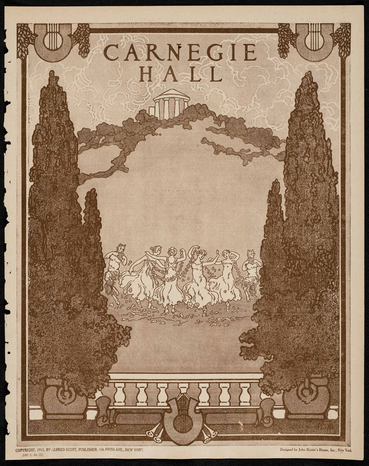 Philadelphia Orchestra, January 3, 1922, program page 1