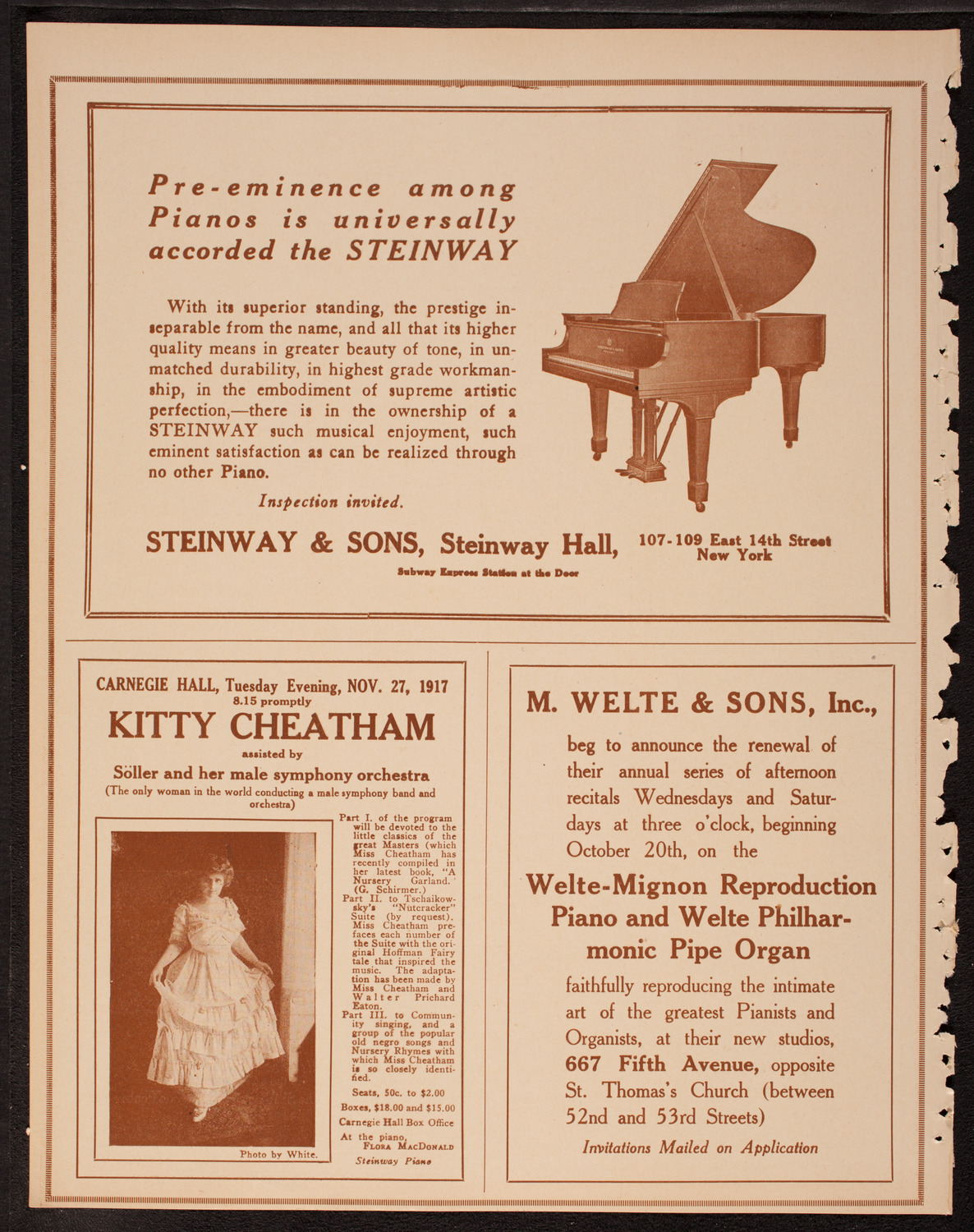 Meeting: The Humanitarian Cult, November 20, 1917, program page 4
