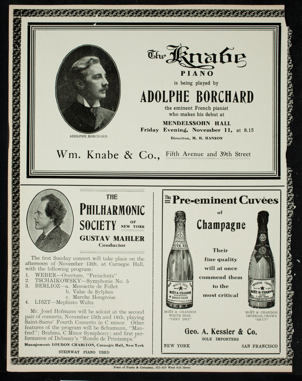 People's Symphony Concert, November 6, 1910, program page 12