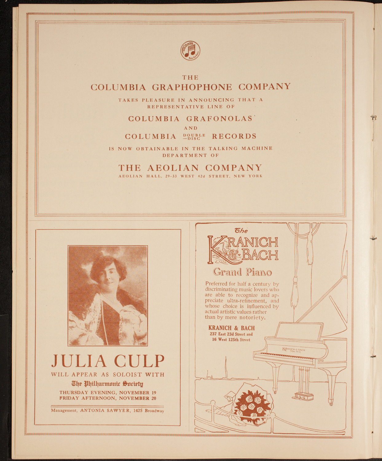 Concert for the Benefit of German-Austrian-Hungarian Relief, November 17, 1914, program page 6