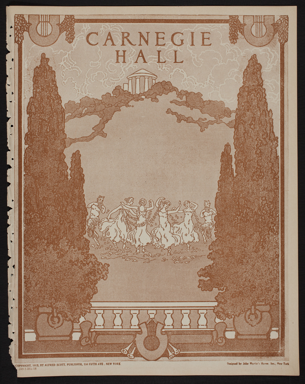 Josef Hofmann, Piano, May 21, 1918, program page 1