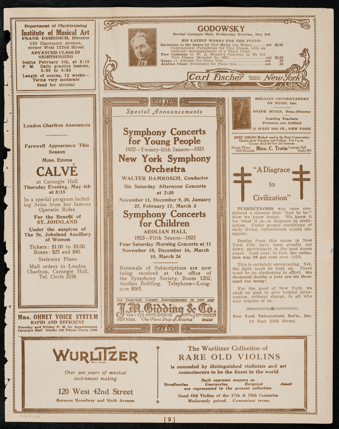 The Ampico Film "Immortalized", May 4, 1922, program page 9