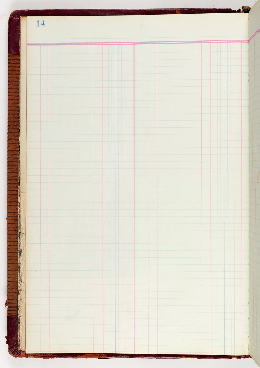 Music Hall Accounting Ledger Journal, volume 6, page 14