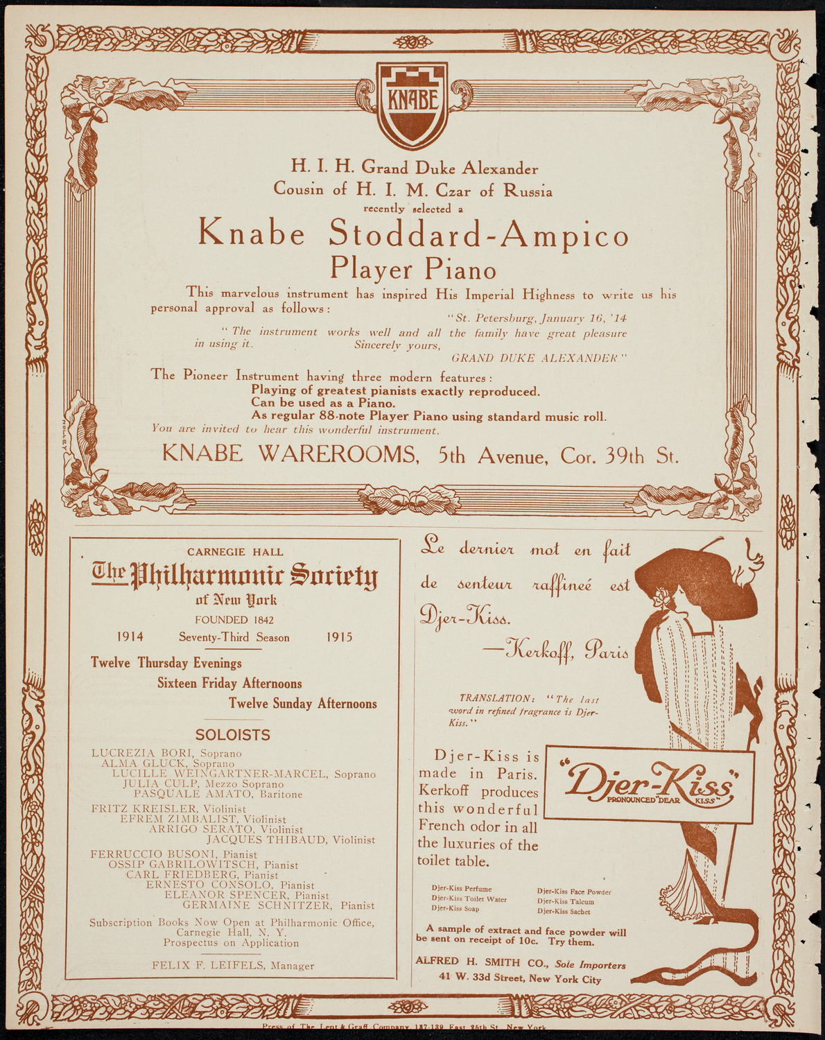 Graduation: Columbia University College of Pharmacy, May 14, 1914, program page 12