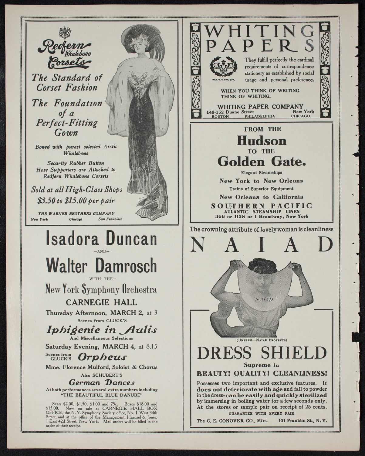 John McCormack, Tenor, February 26, 1911, program page 2