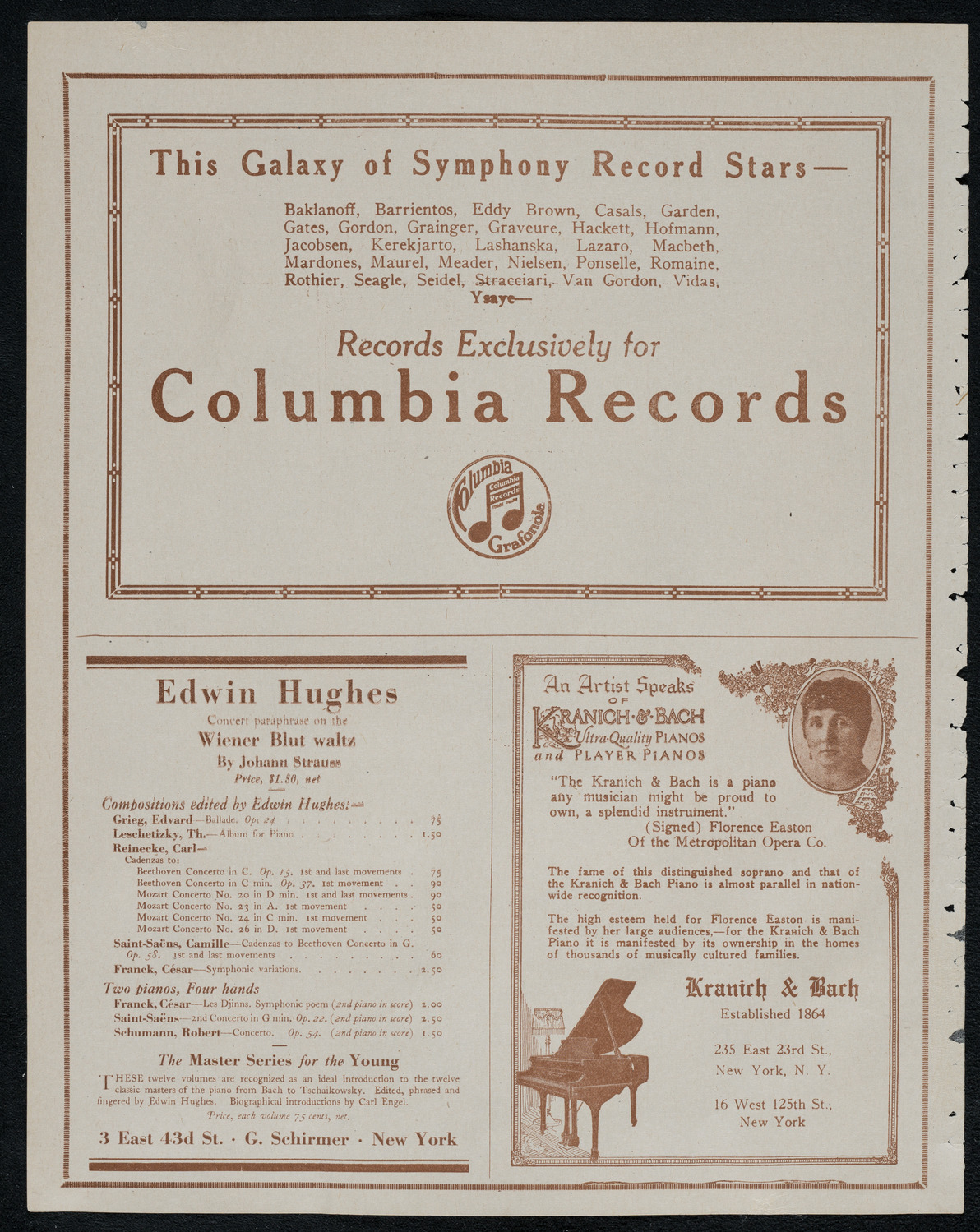 Carlo Sabatini, Violin, February 22, 1921, program page 6