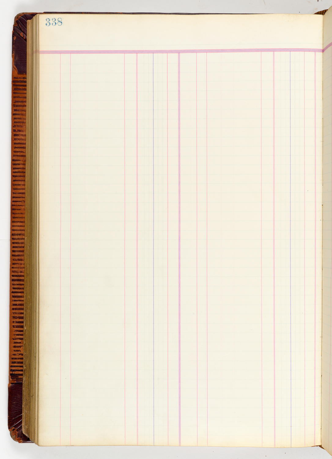 Music Hall Accounting Ledger, volume 3, page 338
