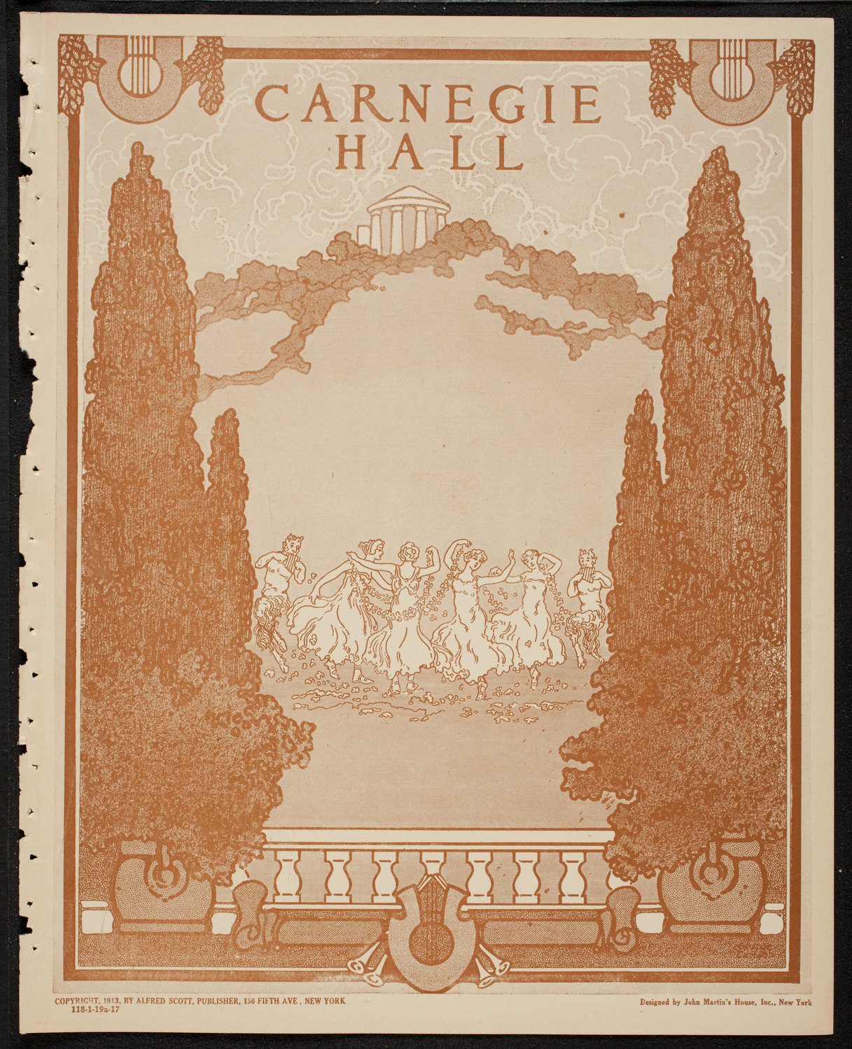 New York Philharmonic, January 19, 1917, program page 1