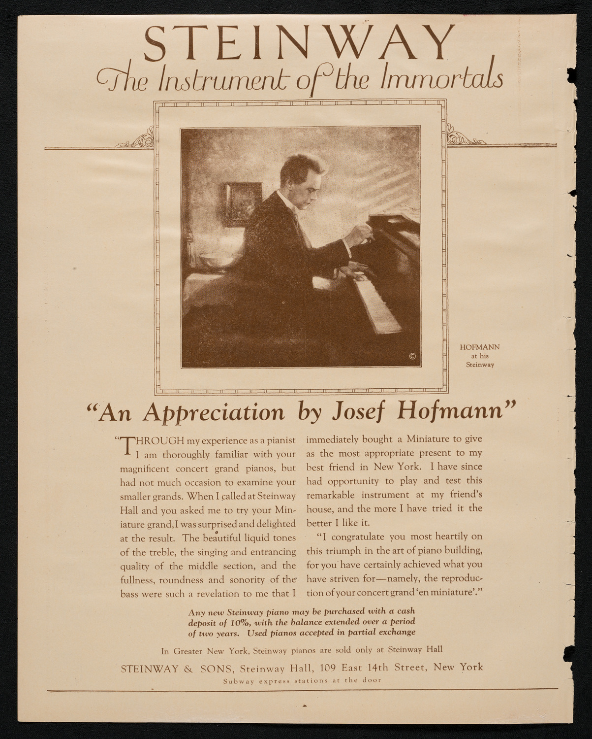 New York Symphony Orchestra, January 11, 1923, program page 4