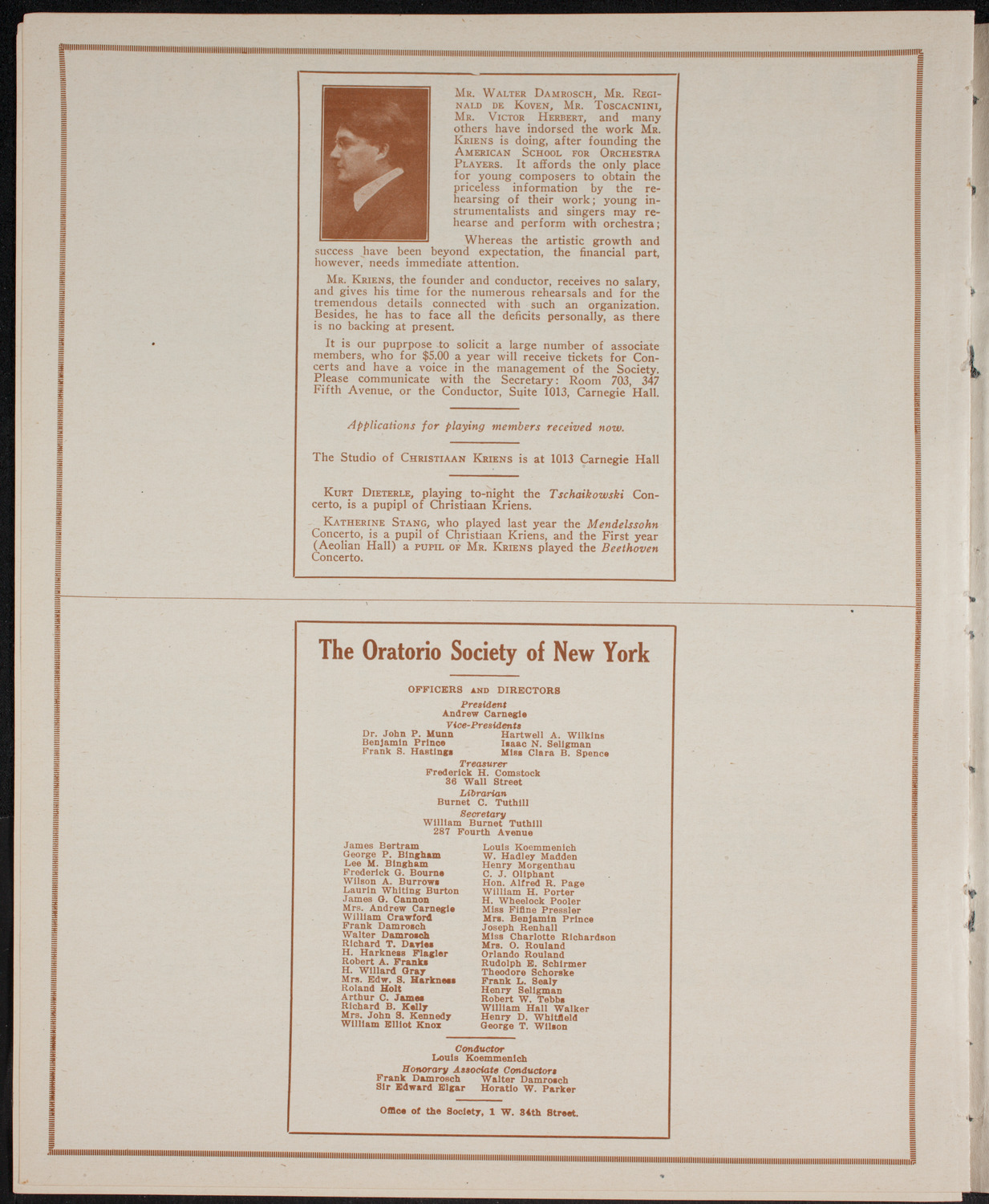 Hungarian Charity Concert, May 26, 1916, program page 10