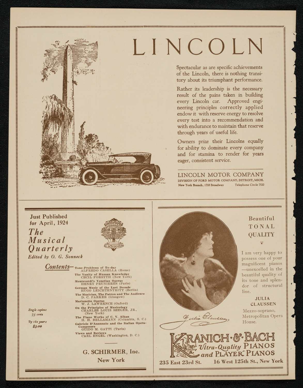 Present Day Sweden and the Gothenburg Exposition, May 18, 1924 program page 6